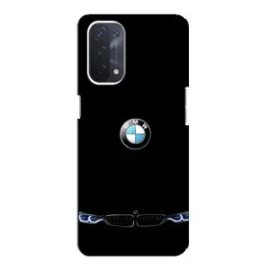Силіконовий бампер з картинкою машини на Oppo a74 (5G) (Чорний BMW)