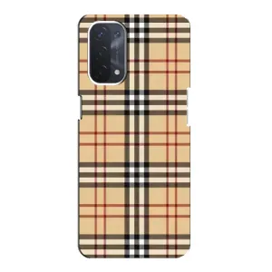Чехол с рисунком «Burberry стиль» для OPPO A74 (5G)
