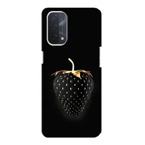 Чехол с изображением  вкусной еды для Oppo a74 (5G) (Чёрная клубника)