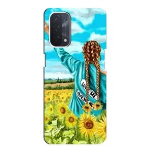 Чохол Стильні дівчата на Oppo a74 (5G) (Дівчина на полі)