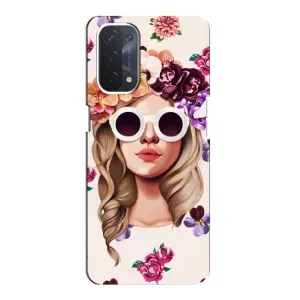 Чохол з картинкою Модні Дівчата Oppo a74 (5G) (Дівчина в окулярах)