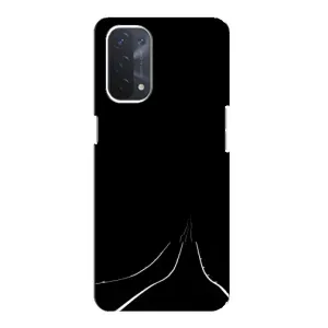 Чехол с картинками на черном фоне для Oppo a74 (5G) (Дорога)