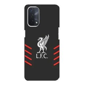 Силиконовые Чехлы принт Футбол на Oppo a74 (5G) (Эмблема Liverpool)