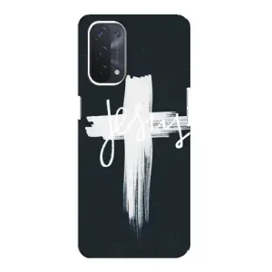 Чехлы для Оппо А74 (5G) (Крест Иисуса) (Jesus)