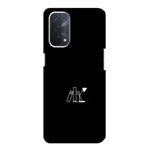 Чехол с картинками на черном фоне для Oppo a74 (5G) (Книжки)