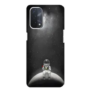 Силіконовый Чохол з принтом "Космонавти" на Oppo a74 (5G) (Космонавт романтик)