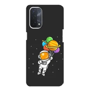 Силіконовый Чохол з принтом "Космонавти" на Oppo a74 (5G) (Космонавт з кульками)