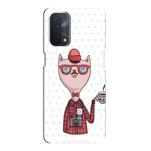 Чехол на тематику: Коты для OPPO A74 (5G) (Кот аристократ)