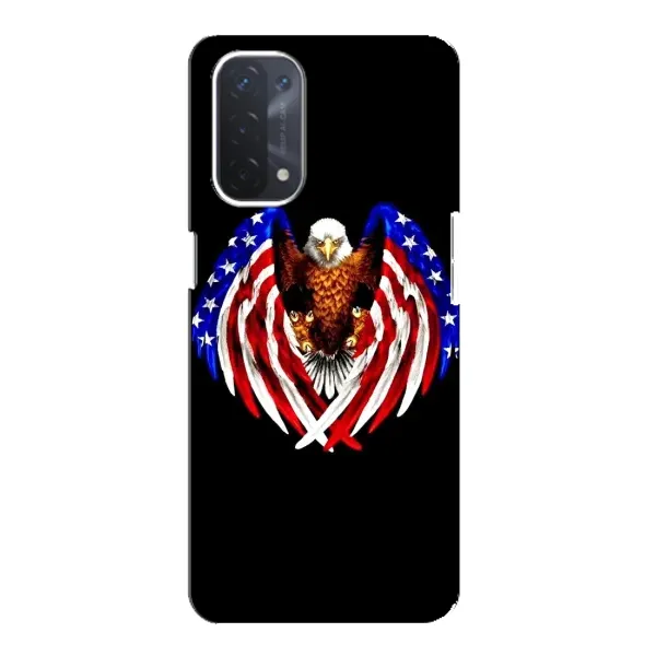 Чехол с рисунком «Крылья США» для OPPO A74 (5G)