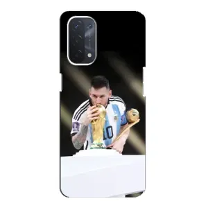 Чехлы Лео Месси Аргентина для Oppo a74 (5G) (Кубок Мира)