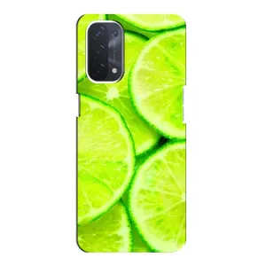 Чехол с изображением  вкусной еды для Oppo a74 (5G) (Лайм)