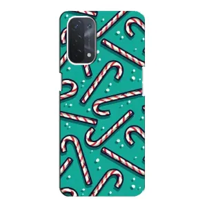 Силіконовий бампер на різдво для Oppo a74 (5G) (Льодяники)