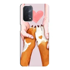 Чехол (ТПУ) Милые собачки для Oppo a74 (5G) (Любовь к собакам)