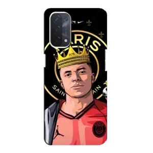 Чехол (TPU) с Футболистом на Oppo a74 (5G) (Mbappe King)