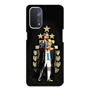 Чехлы Лео Месси Аргентина для Oppo a74 (5G) (Месси король)
