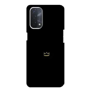 Чохол (Корона на чорному фоні) для Оппо А74 (5G) (Міні корона)