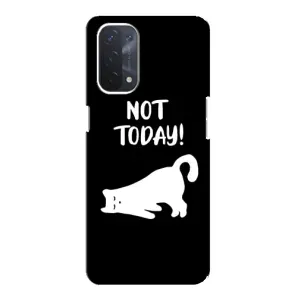 Бампер с изображением Котиков для Оппо А74 (5G) (Not Today)