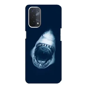 Силіконовий бампер з картинкою звірів для Oppo a74 (5G) (Пащу Акули)