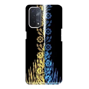 Силиконовый Чехол на Oppo a74 (5G) (Патриотическая вышиванка)