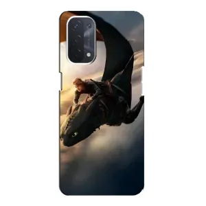 Чехол дракон Беззубик для Oppo a74 (5G) (Полет Беззубика)