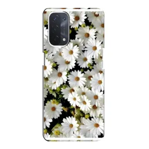 Чехол с ромашками на Oppo a74 (5G) (Рамка в ромашках)