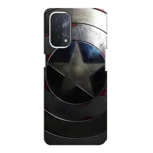 Чехол с Щитом Капитана Америки на Oppo a74 (5G) (Ретро Щит Капитана)