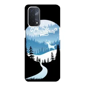 Силіконовий бампер на різдво для Oppo a74 (5G) (Різдвяний Олень)