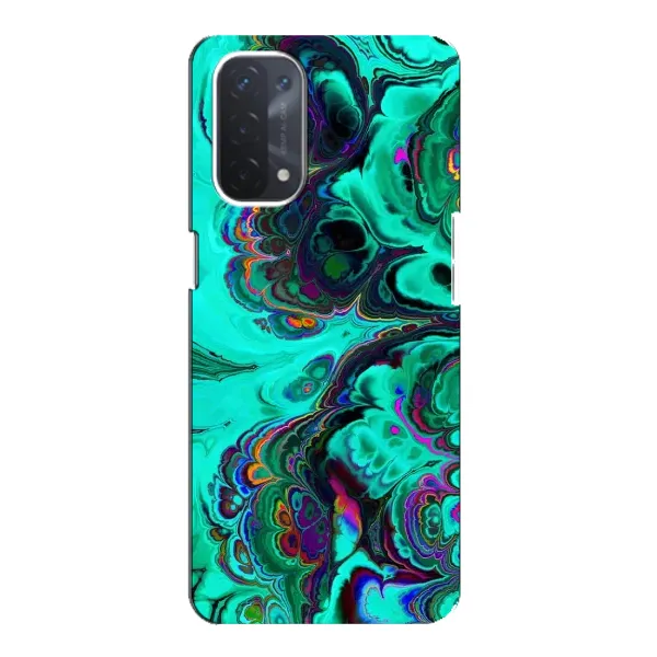 Чехол с рисунком «Салатный мрамор» для OPPO A74 (5G) Чехол с рисунком «Салатный мрамор» для OPPO A74 (5G)