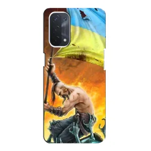 Чехол с картинкой (Патриотический КОЗАК) на Oppo a74 (5G) (Сильный Козак)