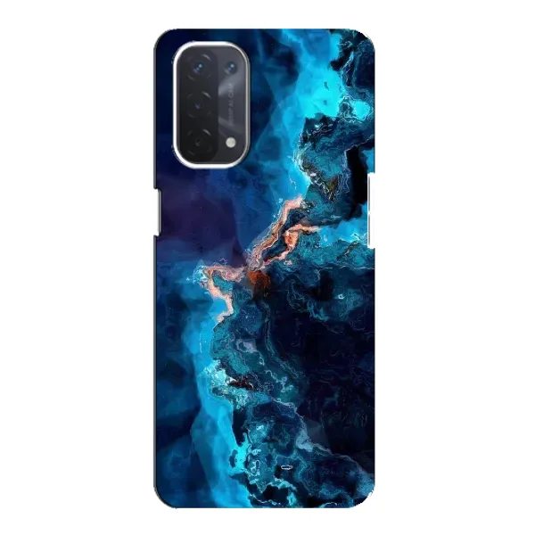 Чехол с рисунком «Синий мрамор» для OPPO A74 (5G) Чехол с рисунком «Синий мрамор» для OPPO A74 (5G)