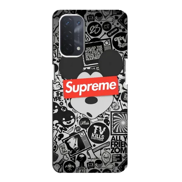 Чехол с рисунком «Supreme Маус» для OPPO A74 (5G) Чехол с рисунком «Supreme Маус» для OPPO A74 (5G)