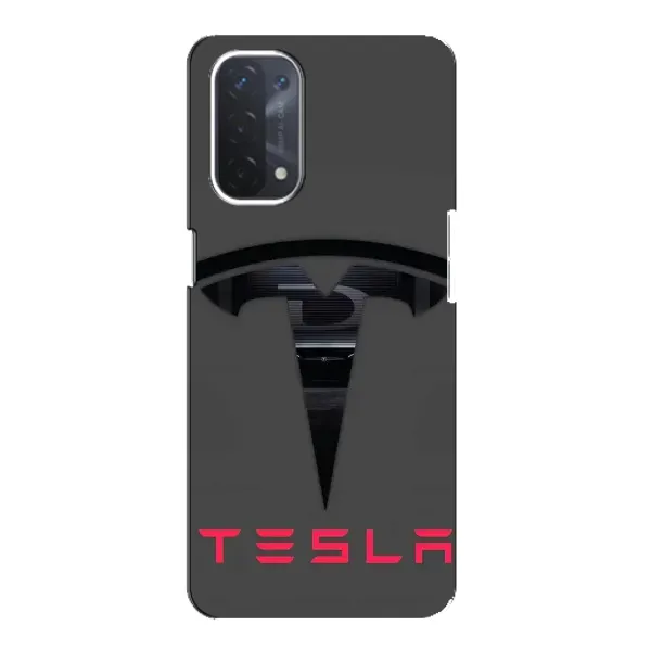 Чехол с рисунком «Logo TESLA» для OPPO A74 (5G)