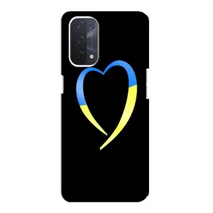 Силиконовый Чехол на Oppo a74 (5G) (Я-Украина) (Украинское сердце)