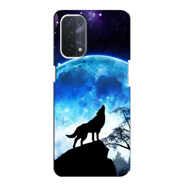 Чехол с рисунком «Воет на луну» для OPPO A74 (5G) Чехол с рисунком «Воет на луну» для OPPO A74 (5G)