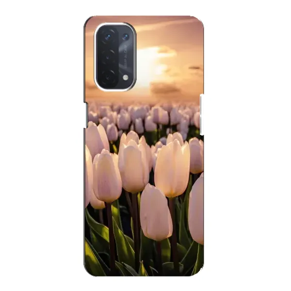Чехол с рисунком «Закат с цветами» для OPPO A74 (5G) Чехол с рисунком «Закат с цветами» для OPPO A74 (5G)