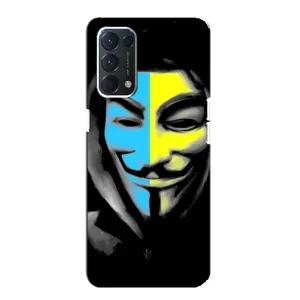 Чехол с Украинской символикой на Оппо А74 (Анонимус патриот)