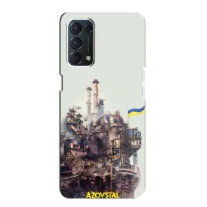 Чехлы на военную тематику для OPPO A74 (Азовсталь)