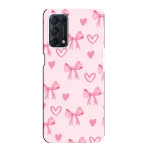 Чохол банти для OPPO A74 (Бантики і сердечки)