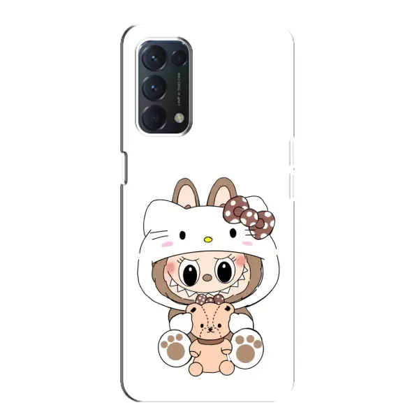 Чехол с рисунком «Белый Лабубу» для OPPO A74 Чехол с рисунком «Белый Лабубу» для OPPO A74