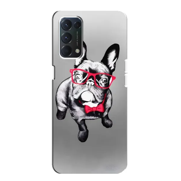 Чехол с рисунком «Бульдог в очках» для OPPO A74 Чехол с рисунком «Бульдог в очках» для OPPO A74