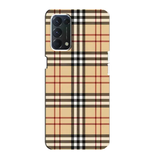 Чехол с рисунком «Burberry стиль» для OPPO A74