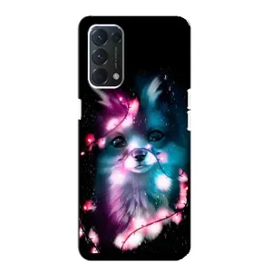 Чехол с Лисичкой для OPPO A74 (Черная Лиса)