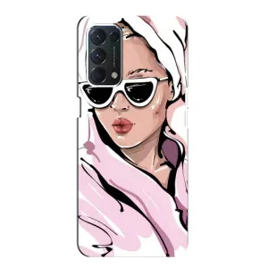 Чехол с картинкой Модные Девчонки OPPO A74 (Девушка в халате)