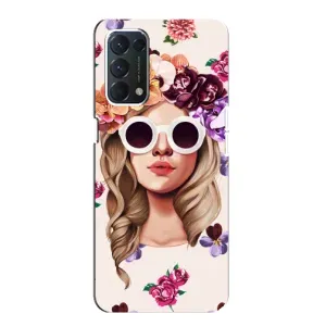 Чехол с картинкой Модные Девчонки OPPO A74 (Девушка в очках)
