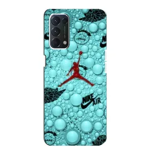Силиконовый Чехол Nike Air Jordan на Оппо А74 (Джордан Найк)