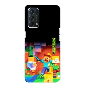 Чохли для OPPO A74 (Персонажі МайнКрафт) (Герой Майнкрафт)