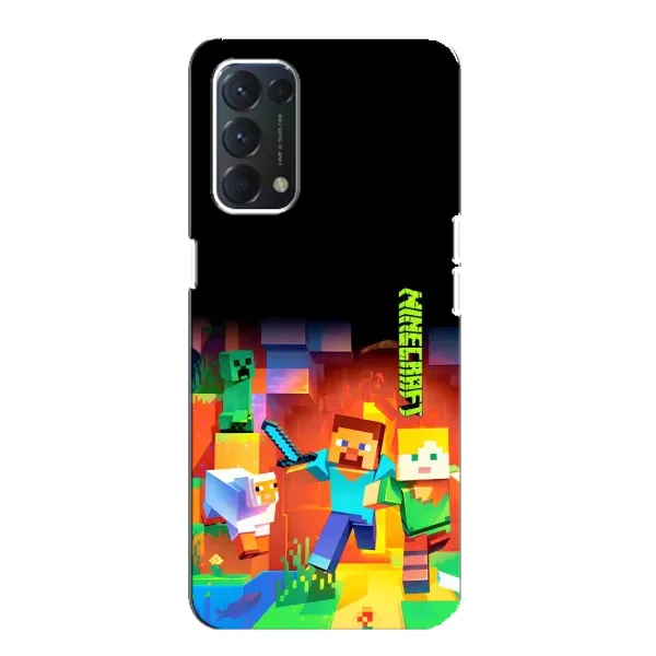 Чехол с рисунком «Герой Майнкрафт» для OPPO A74 Чехол с рисунком «Герой Майнкрафт» для OPPO A74