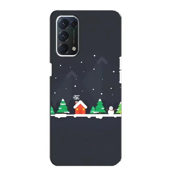 Чехол с рисунком «Город зимний» для OPPO A74 Чехол с рисунком «Город зимний» для OPPO A74