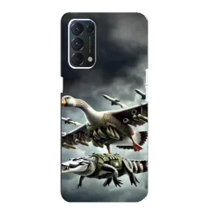 Чохол з мемами траралело тралала для OPPO A74 (Гусіні і крокоділо)
