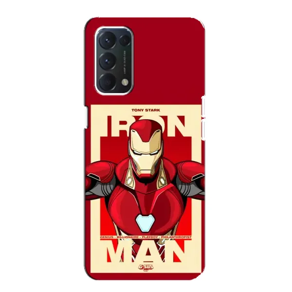 Чехол с рисунком «Iron man» для OPPO A74